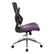 Alt View 13. Office Star Products - Black Screen Back Manager's Chair with Purple Faux Leather Seat and Padded Flip Arms with Silver Accents - Purple.