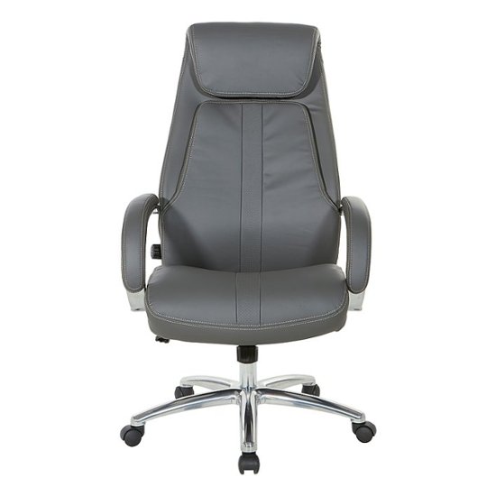 Office Star Products Low Back Executive Office Chair With Chrome Base 