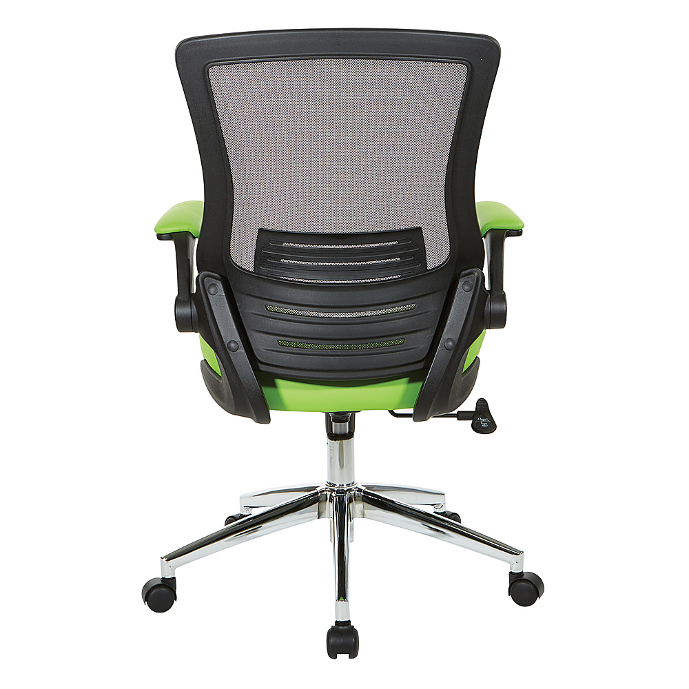 Office Star Products Mesh Seat and Back Manager's Chair in Green Mesh 