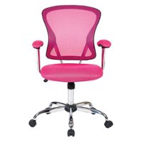 OSP Home Furnishings - Juliana Task Chair with Mesh Fabric Seat - Pink - Front_Zoom