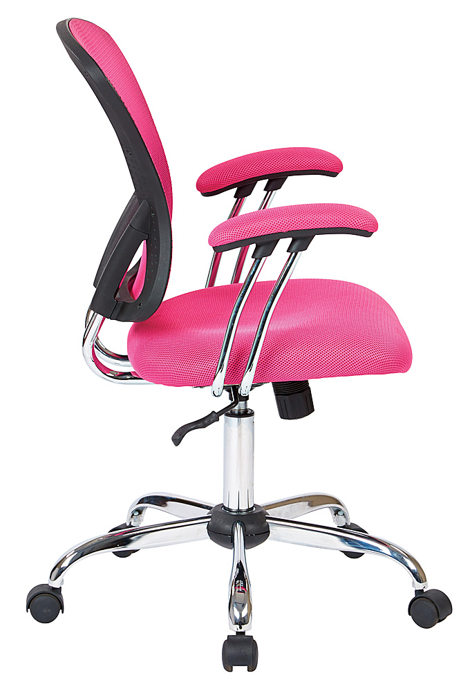 OSP Home Furnishings - Juliana Task Chair with Mesh Fabric Seat - Pink