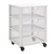 Front Zoom. OSP Home Furnishings - Clinton 3 Drawer Metal Rolling Cart in White Finish - White.