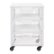 Alt View Zoom 11. OSP Home Furnishings - Clinton 3 Drawer Metal Rolling Cart in White Finish - White.