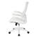 Left. Office Star Products - White Screen Back Manager's Chair in Faux Leather and PU Arms Pads - White.