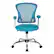 Front. OSP Home Furnishings - Juliana Task Chair with Blue Mesh Fabric Seat - Blue.