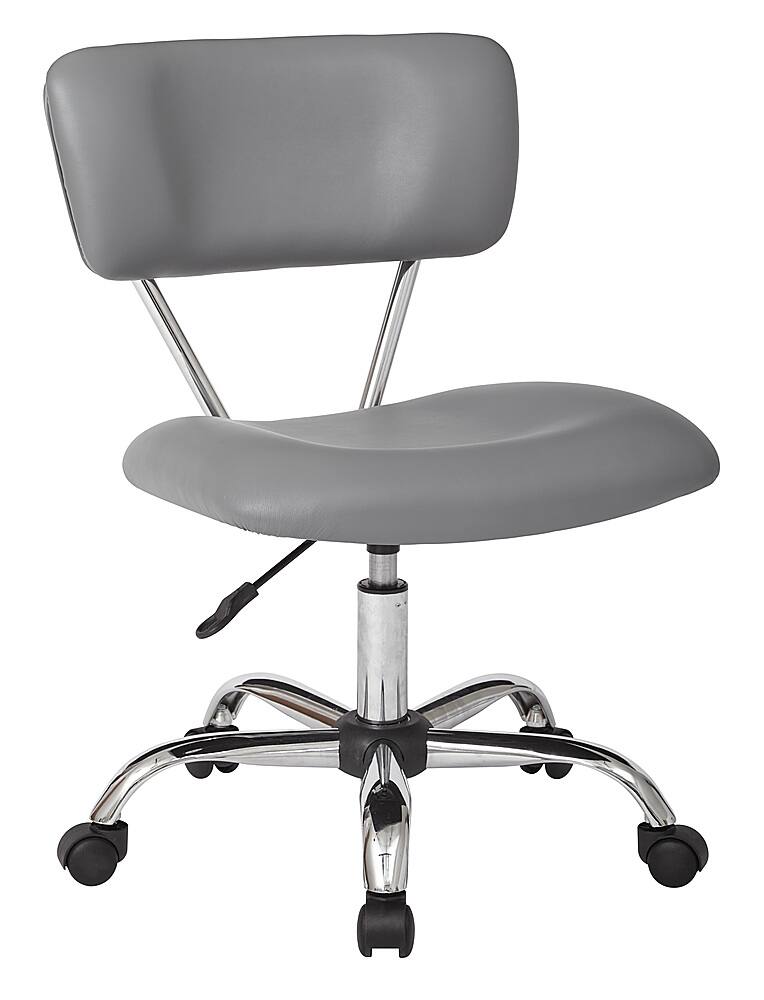 Angle. OSP Home Furnishings - Vista Task Office Chair - Grey.