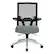 Front. Office Star Products - Manager's Chair with Breathable Mesh Back and Charcoal Fabric Seat with a Silver Base. - Charcoal.