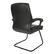 Alt View 11. Office Star Products - Executive Black Faux Leather Visitor Chair with Contrast Stitching - Black.