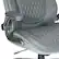 Alt View 12. Office Star Products - Executive High Back Chair with Grey Bonded Leather and Flip Arms - Grey.