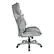 Left. Office Star Products - Executive High Back Chair with Grey Bonded Leather and Flip Arms - Grey.