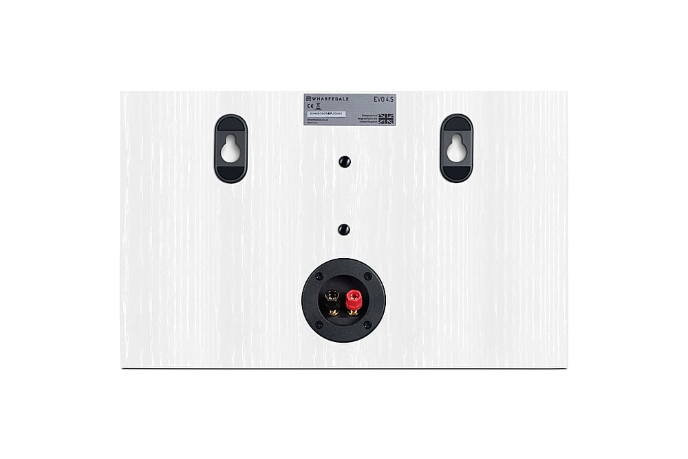 Back View: Wharfedale - EVO 4.S Surround Center Channel Speaker (Each) - White Oak