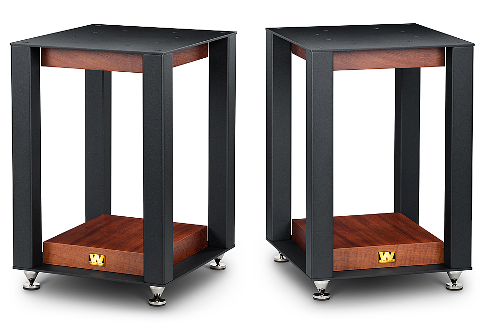 Angle View: Wharfedale - Linton Speaker Stand (Pair) - Red Mahogany