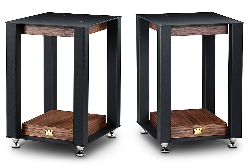 Angle. Wharfedale - Linton Speaker Stand (Pair) - Walnut.
