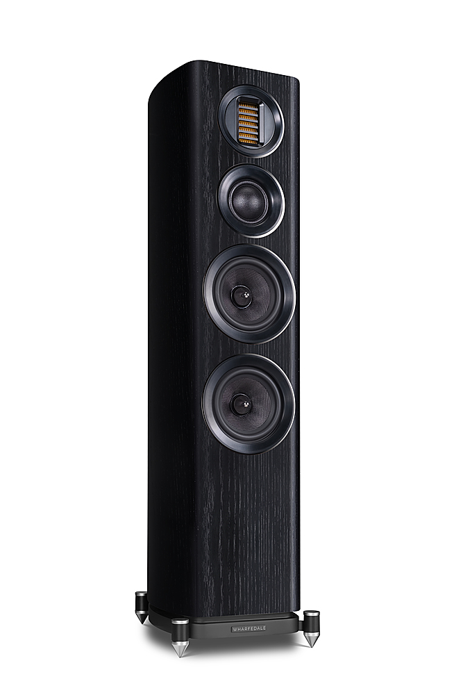 Left View: Wharfedale - EVO 4.3 Floorstanding Speakers (Pair) - Black Oak