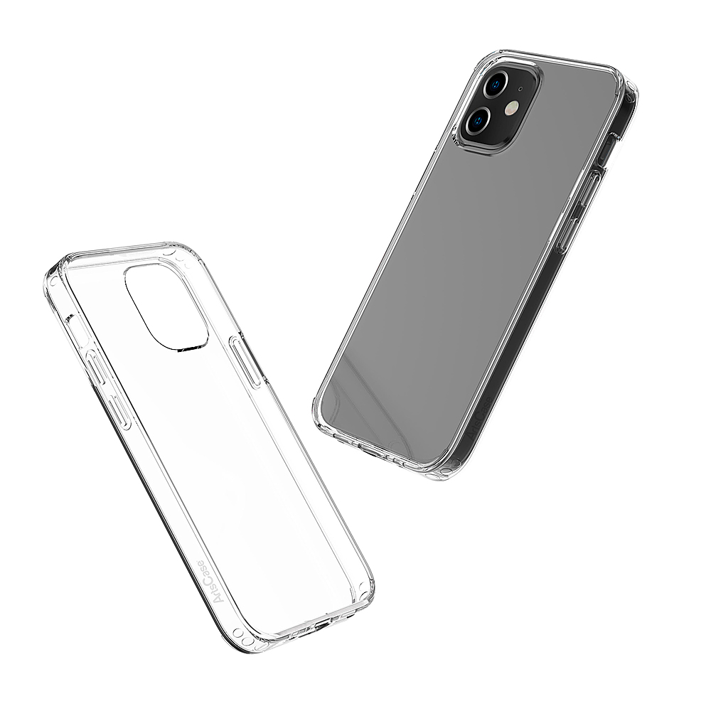 Left View: Prodigee - Superstar iPhone 12/12 PRO case. - Clear