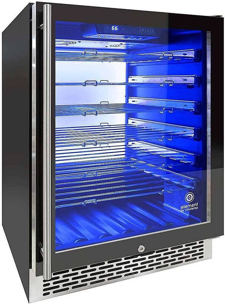 Angle View: Vinotemp - Private Reserve Series 41-Bottle Wine Cooler - Black