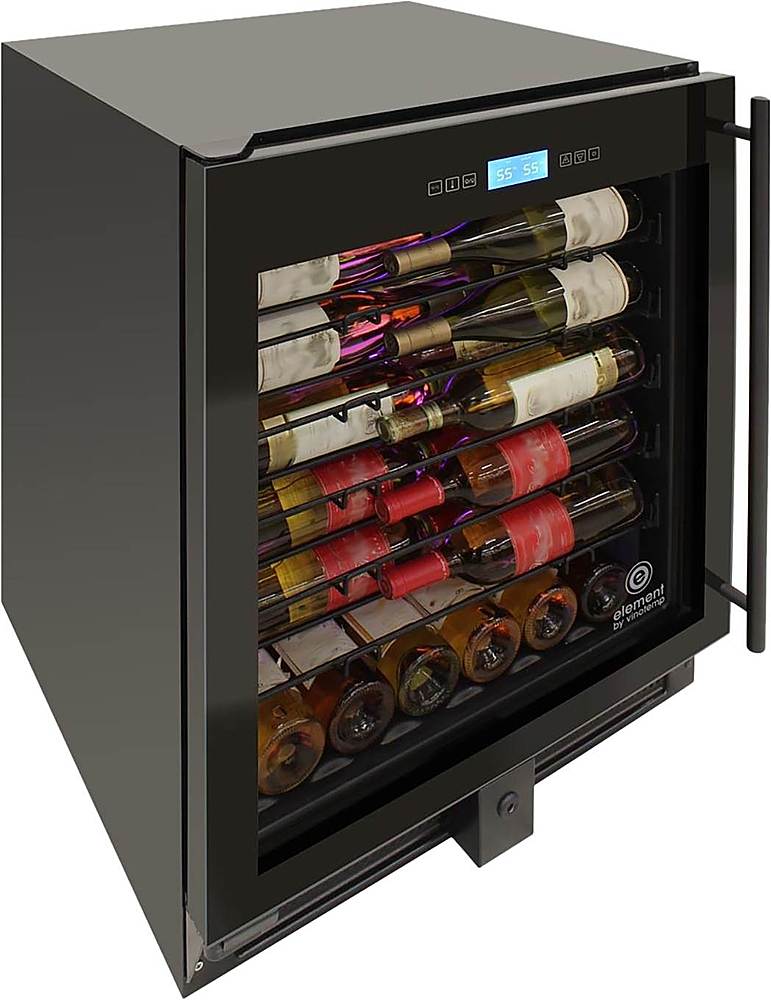 Best Buy Vinotemp 41Bottle Wine Cooler Black ELWCU11002