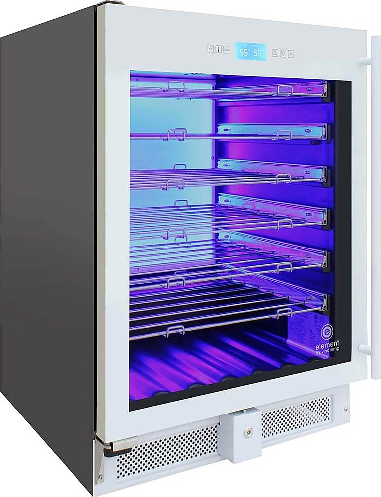 Angle View: Vinotemp - 41-Bottle Wine Cooler - White