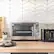 Alt View 1. CRUX - 6-Slice Digital Air Frying Toaster Oven - Stainless Steel with Copper Accents.