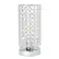 Angle. Elegant Designs - Elipse Crystal Bedside Nightstand Cylindrical Uplight Table Lamp - Chrome.