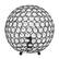 Angle. Elegant Designs - Elipse 10 Inch Crystal Ball Sequin Table Lamp - Restoration Bronze.