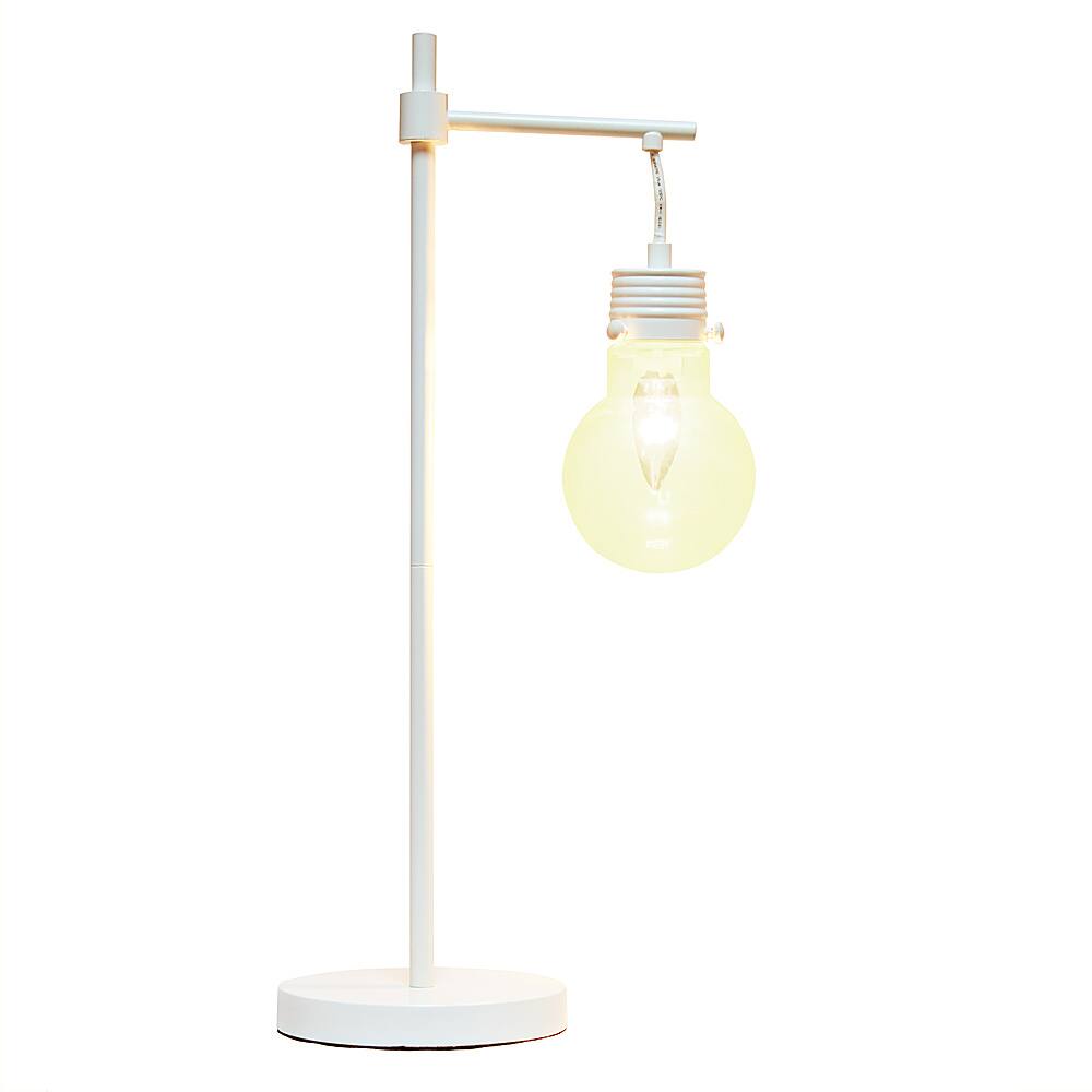Best Buy Lalia Home 1 Light Beacon Table Lamp with Clear Glass Shade Matte White LHT5027WH