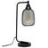 Angle. Lalia Home - Industrial Mesh Desk Lamp - Matte Black.