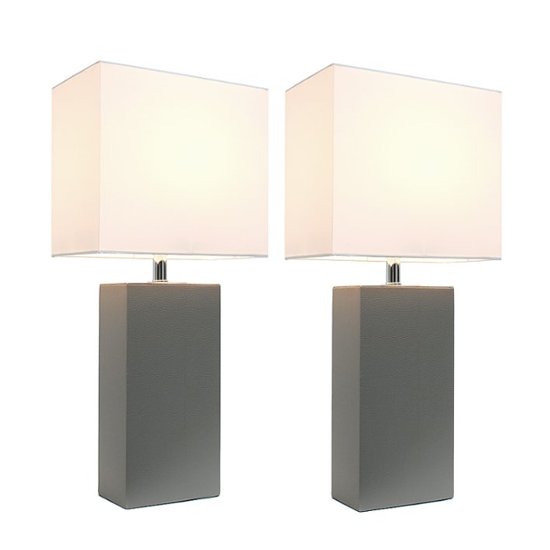 Pack Modern Leather Table Lamps, 2 Pack Table Lamps