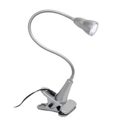 Simple Designs - 1W LED Gooseneck Clip Light Desk Lamp - Front_Zoom