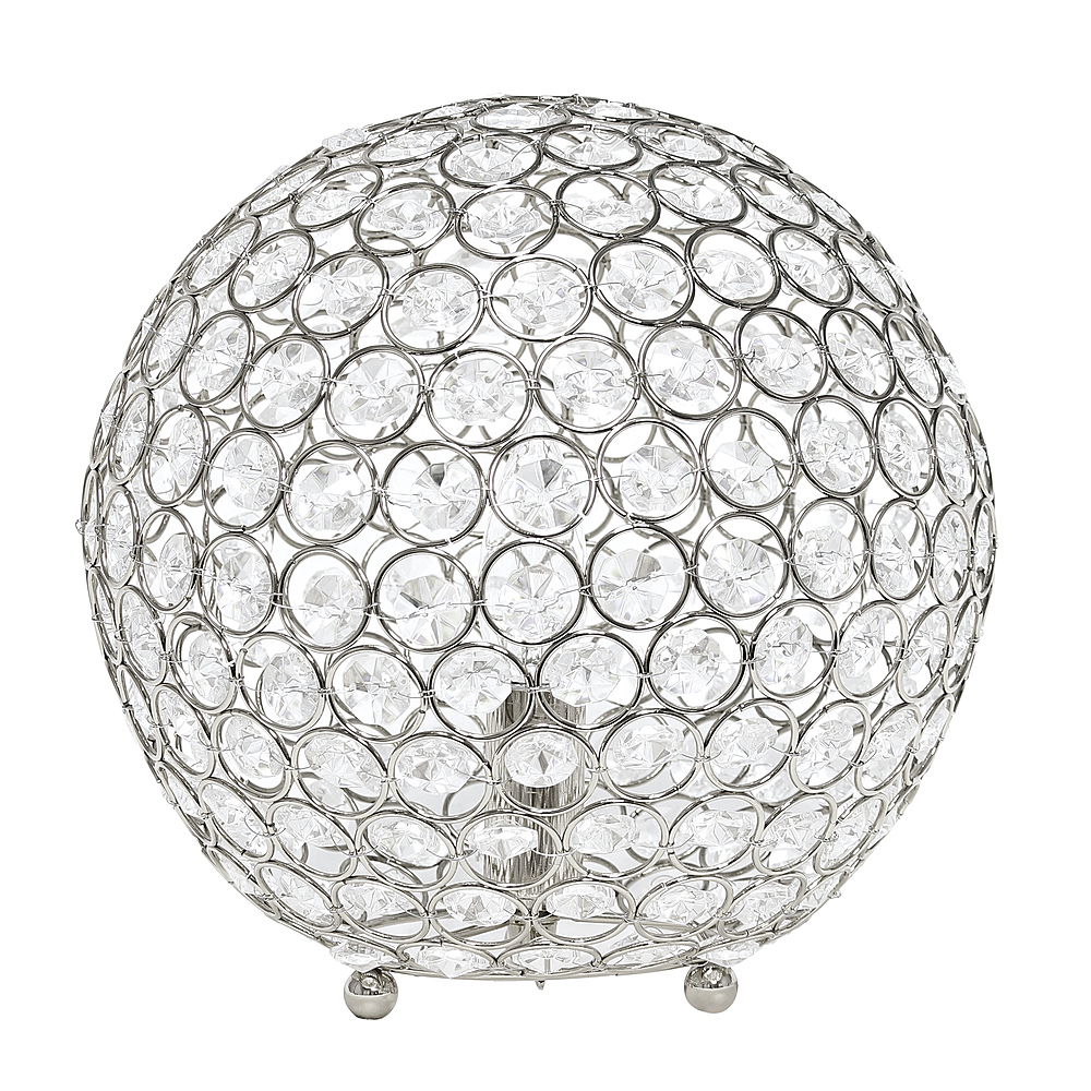Angle View: Elegant Designs - Elipse 10 Inch Crystal Ball Sequin Table Lamp