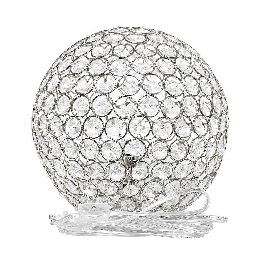 Best Buy: Elegant Designs Elipse 10 Inch Crystal Ball Sequin Table Lamp 