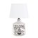 Angle Zoom. Simple Designs - Welcome Home Rustic Ceramic Farmhouse Foyer Entryway Accent Table Lamp with Fabric Shade.