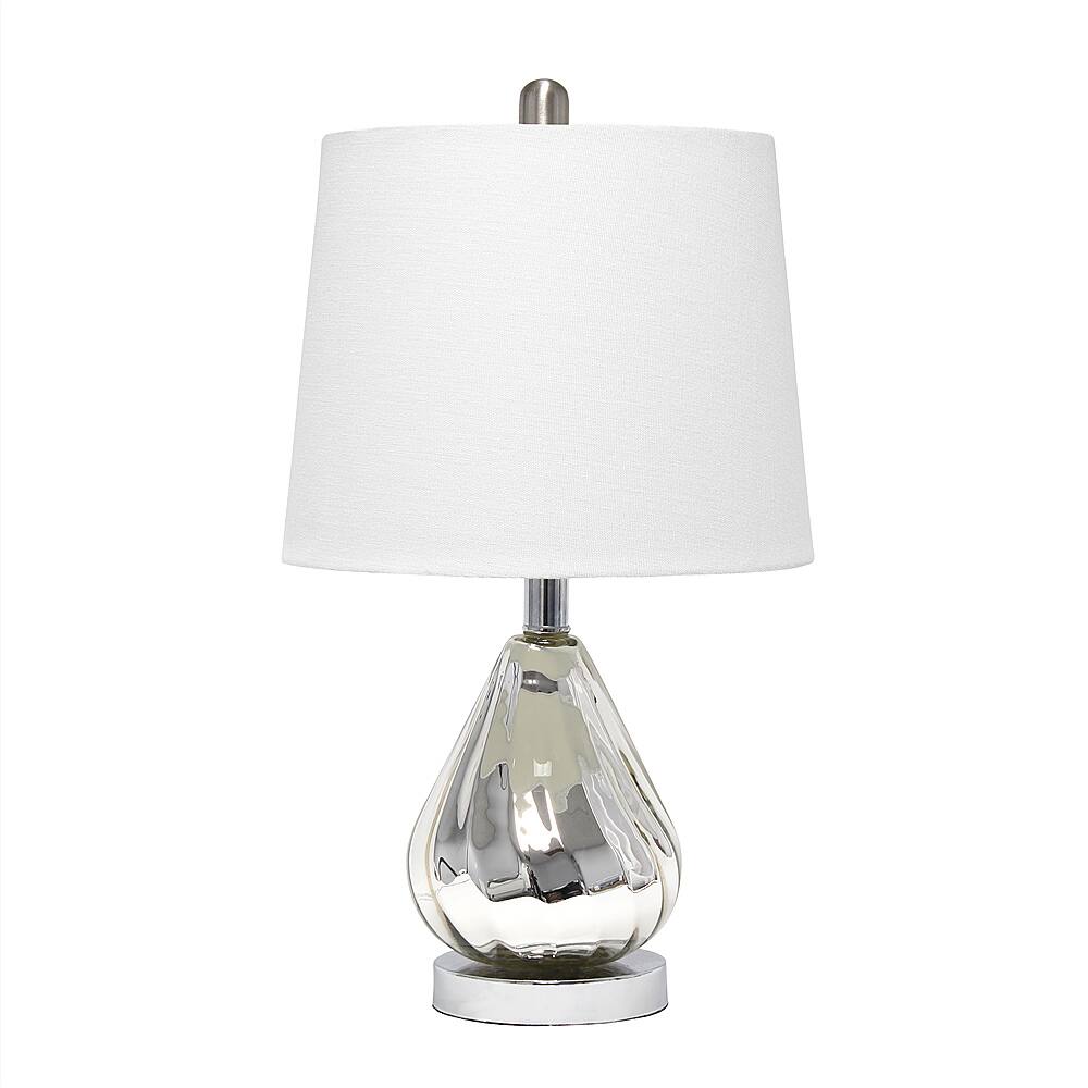 Angle View: Lalia Home Kissy Pear Table Lamp with White Fabric Shade