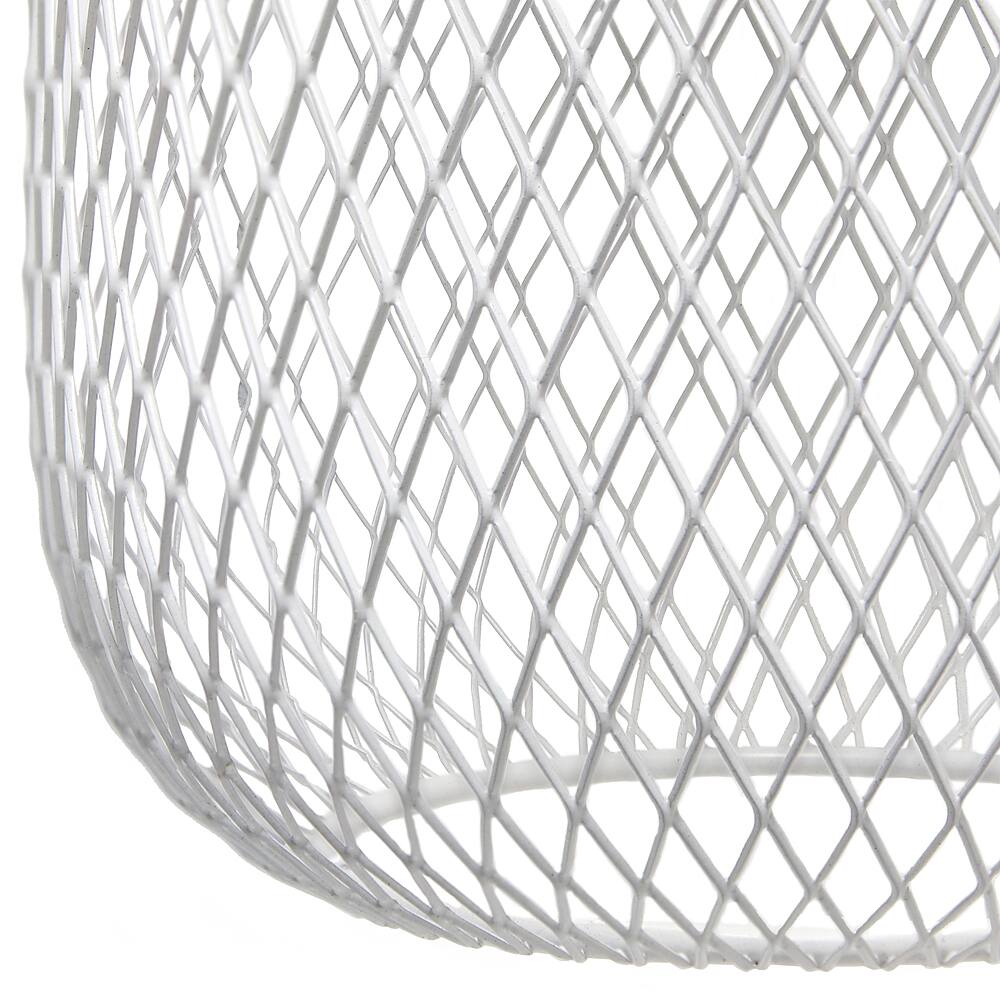 Alt View 15. Lalia Home - Industrial Mesh Desk Lamp - White.
