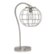 Angle Zoom. Lalia Home - Arched Metal Cage Table Lamp - Brushed Nickel.