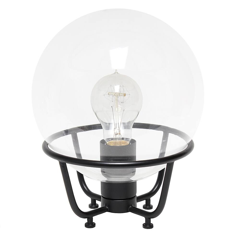 Angle View: Lalia Home Old World Globe Glass Table Lamp, Black