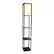 Front Zoom. Simple Designs - Floor Lamp Etagere Organizer Storage Shelf with Linen Shade - Black/White.