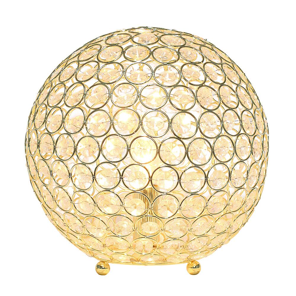 Best Buy: Elegant Designs Elipse 10 Inch Crystal Ball Sequin Table Lamp ...