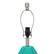 Alt View 14. Lalia Home - Pleated Table Lamp with Fabric Shade - White/Teal.