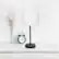 Alt View 11. Limelights - Black Stick Lamp with Charging Outlet and Fabric Shade 2 Pack Set - White.