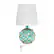 Alt View 13. Elegant Designs - Buoy Rope Nautical Netted Coastal Ocean Sea Glass Table Lamp with White Fabric Shade - Aqua.