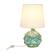 Alt View 14. Elegant Designs - Buoy Rope Nautical Netted Coastal Ocean Sea Glass Table Lamp with White Fabric Shade - Aqua.