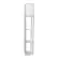 Angle. Simple Designs - Floor Lamp Etagere Organizer Storage Shelf with Linen Shade - Silver/White.