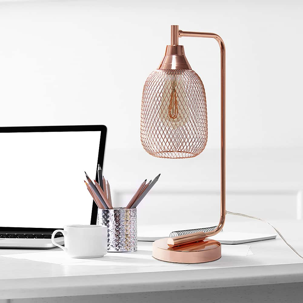 Industrial copper table deals lamp