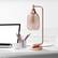 Alt View 12. Lalia Home - Industrial Mesh Desk Lamp - Copper/Clear.