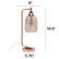 Left. Lalia Home - Industrial Mesh Desk Lamp - Copper/Clear.