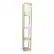 Angle. Simple Designs - Floor Lamp Etagere Organizer Storage Shelf with Linen Shade - Tan/White.