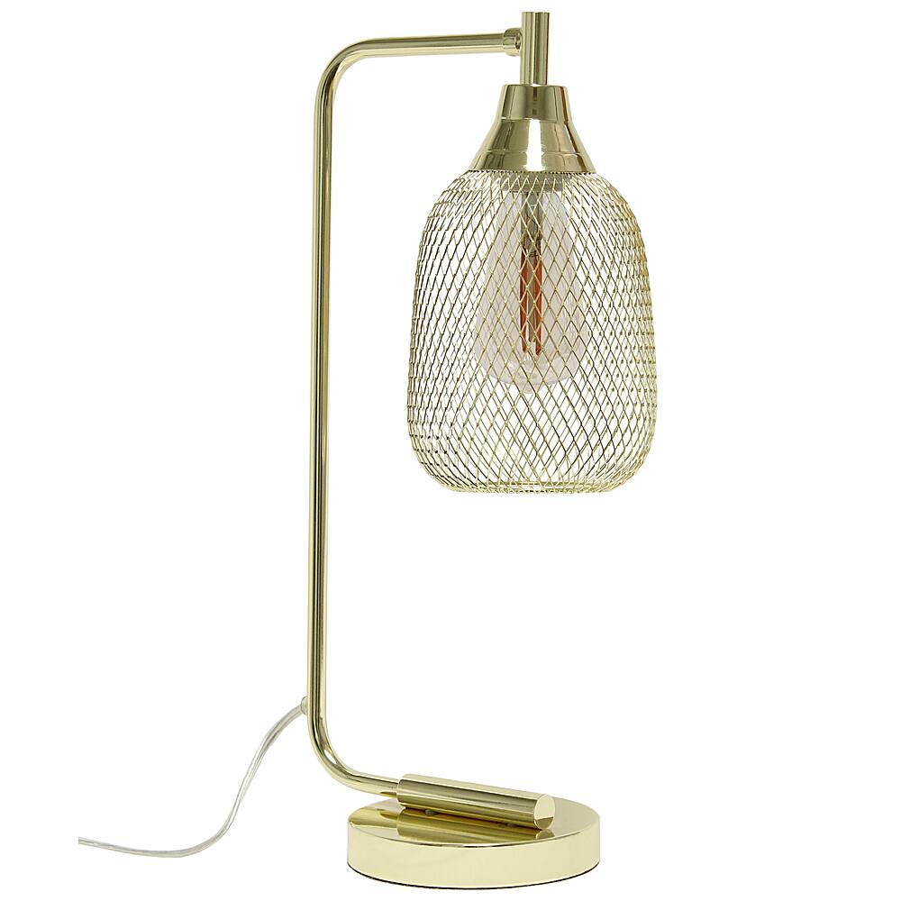 Angle View: Lalia Home - Industrial Mesh Desk Lamp