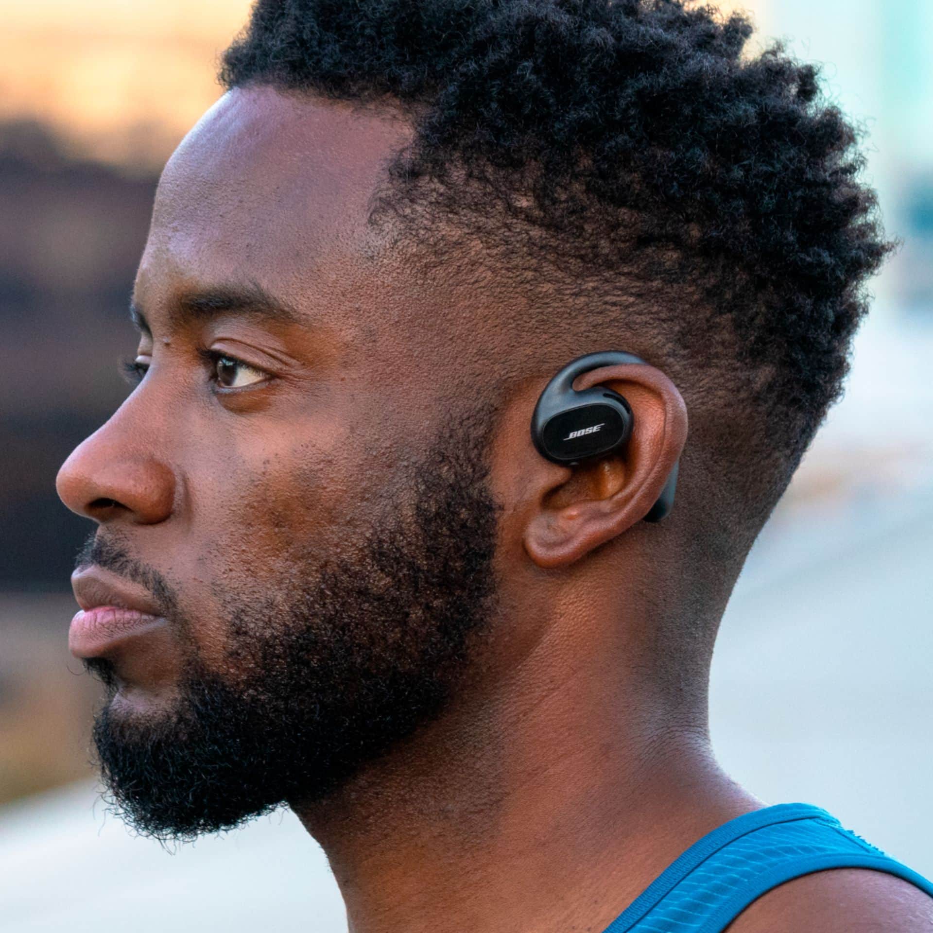 Alt View 12. Bose - Sport Open Earbuds True Wireless Open-Ear Headphones - Triple Black.