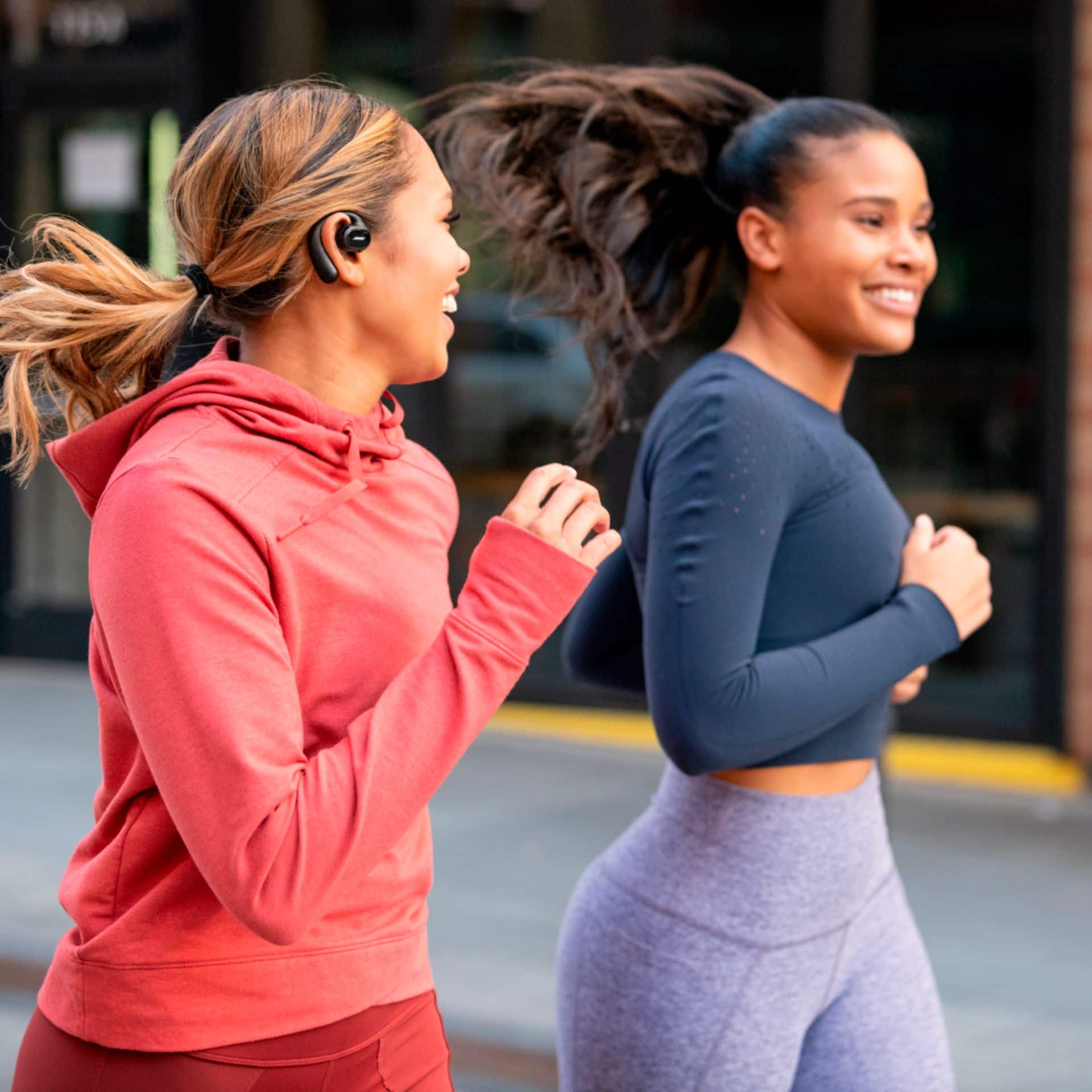 Alt View 13. Bose - Sport Open Earbuds True Wireless Open-Ear Headphones - Triple Black.